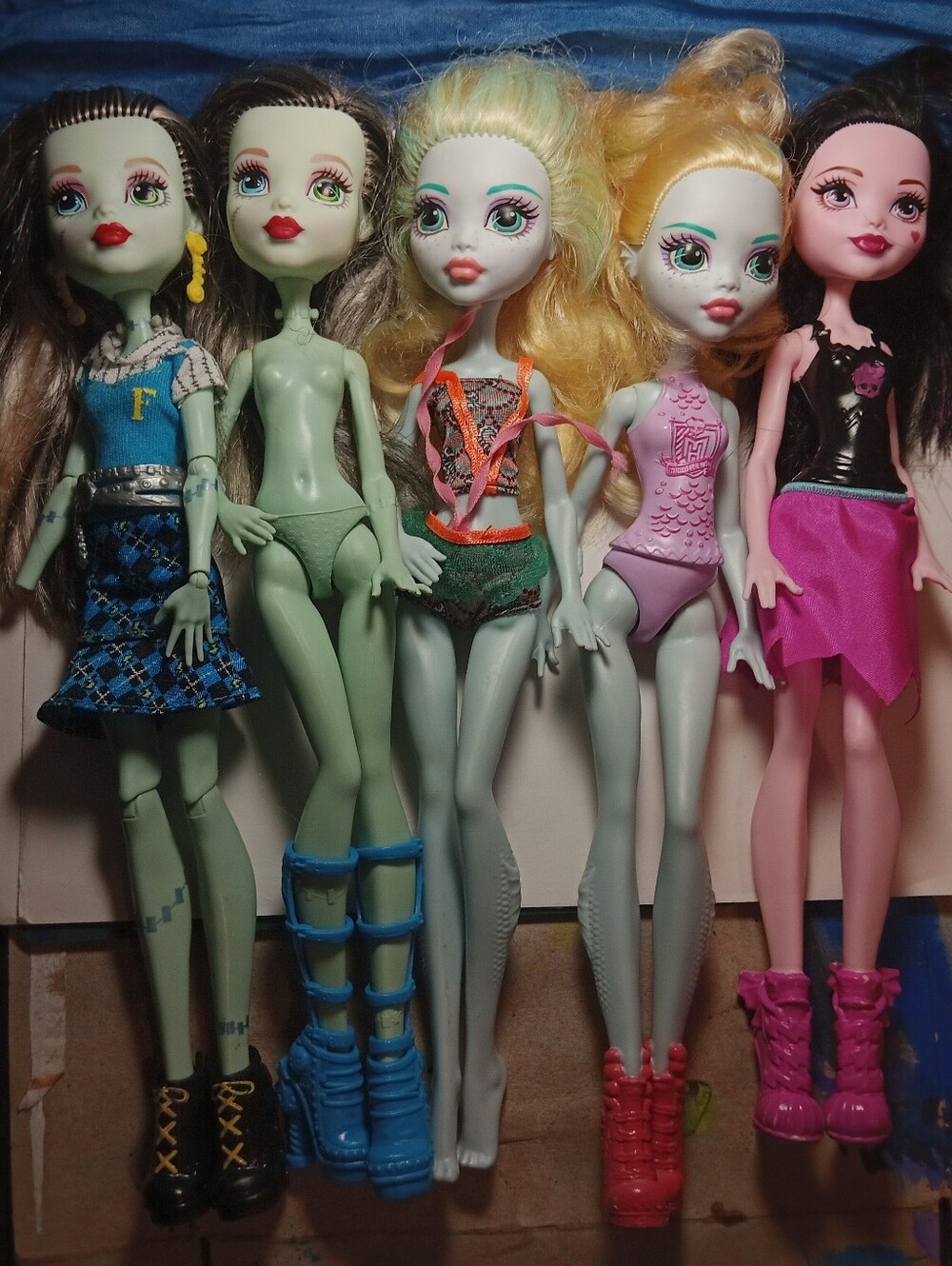 Budget Fashion Doll Lot- Monster High Custom Bait